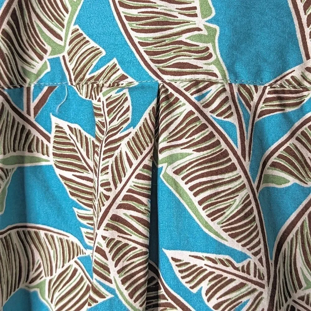 Cooke Street Honolulu Hawaiian Button Down Shirt Sleeve Shirt size M